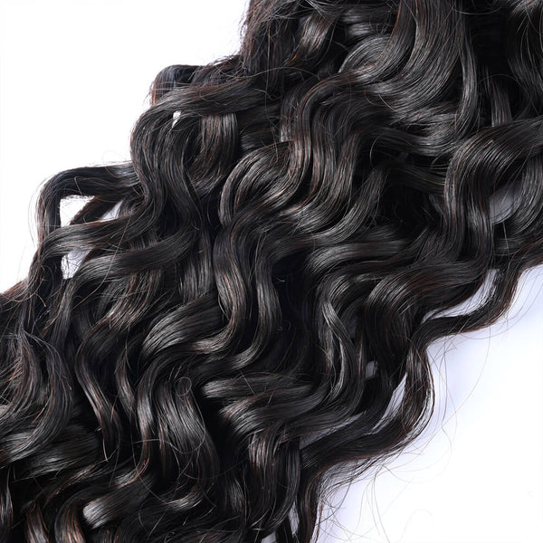 Water Wave Hair Bundles Brazilian Remy Human Hair Weave 9A - goldenrulehair