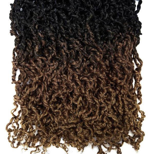Passion Twist Crochet Hair 18 inch Caramel  Bronde - goldenrulehair