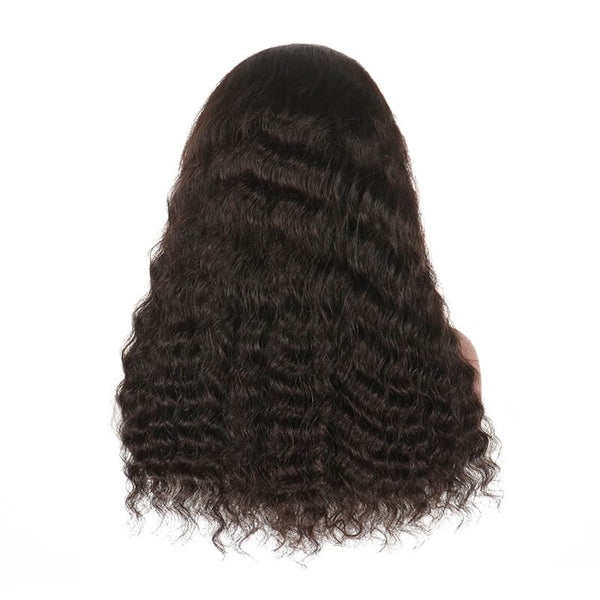 Deep Wave 4x4 Lace Closure Wig Human Hair Wig Pre Plucked