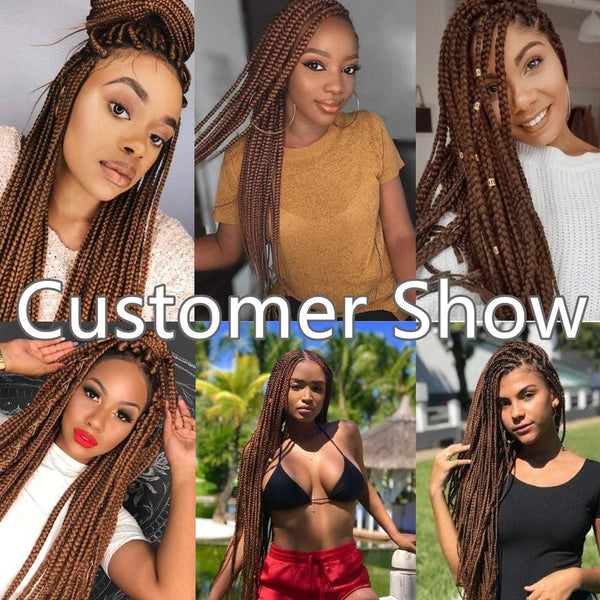 Pre Stretched Braiding Hair 26 inch 8 Packs Soft Yaki Texture Pre-Stretched Hair Synthetic Crochet Braids Itch Free Hot Water Setting Synthetic Braiding Hair for Braids Twist (30#)