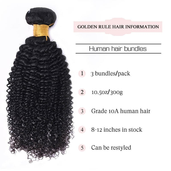 kinky curly bundles golden rule hair