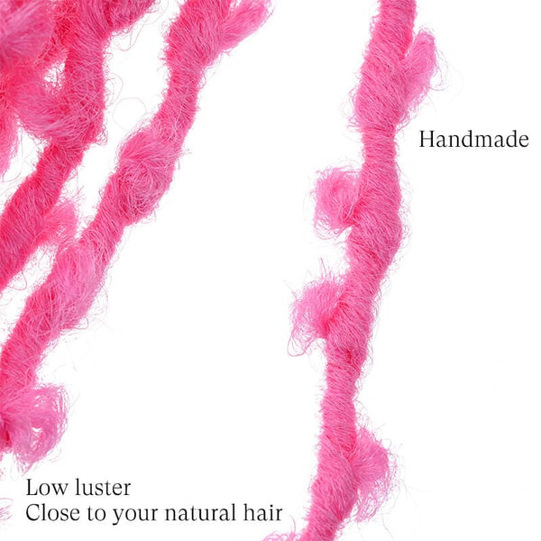 Butterfly locs Crochet Hair Pink Color
