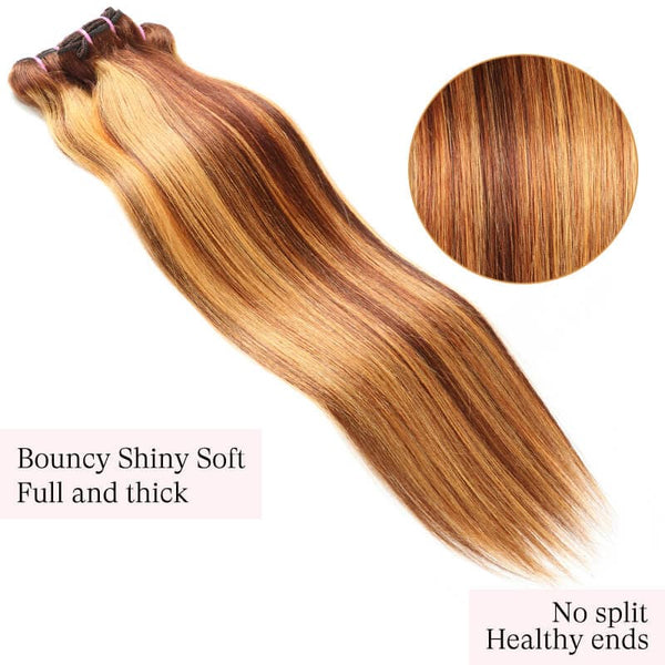 straight hair bundles mix clolor golden rule hair