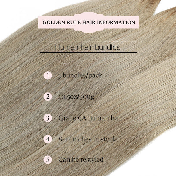 straight human hair bundles t1b/grey golden rule hair 