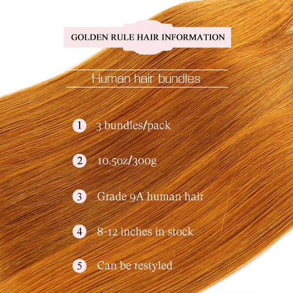 straight human hair bundles golden rule hair