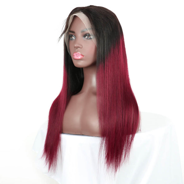 straight human hair  lace wig front wig goldenrulehair